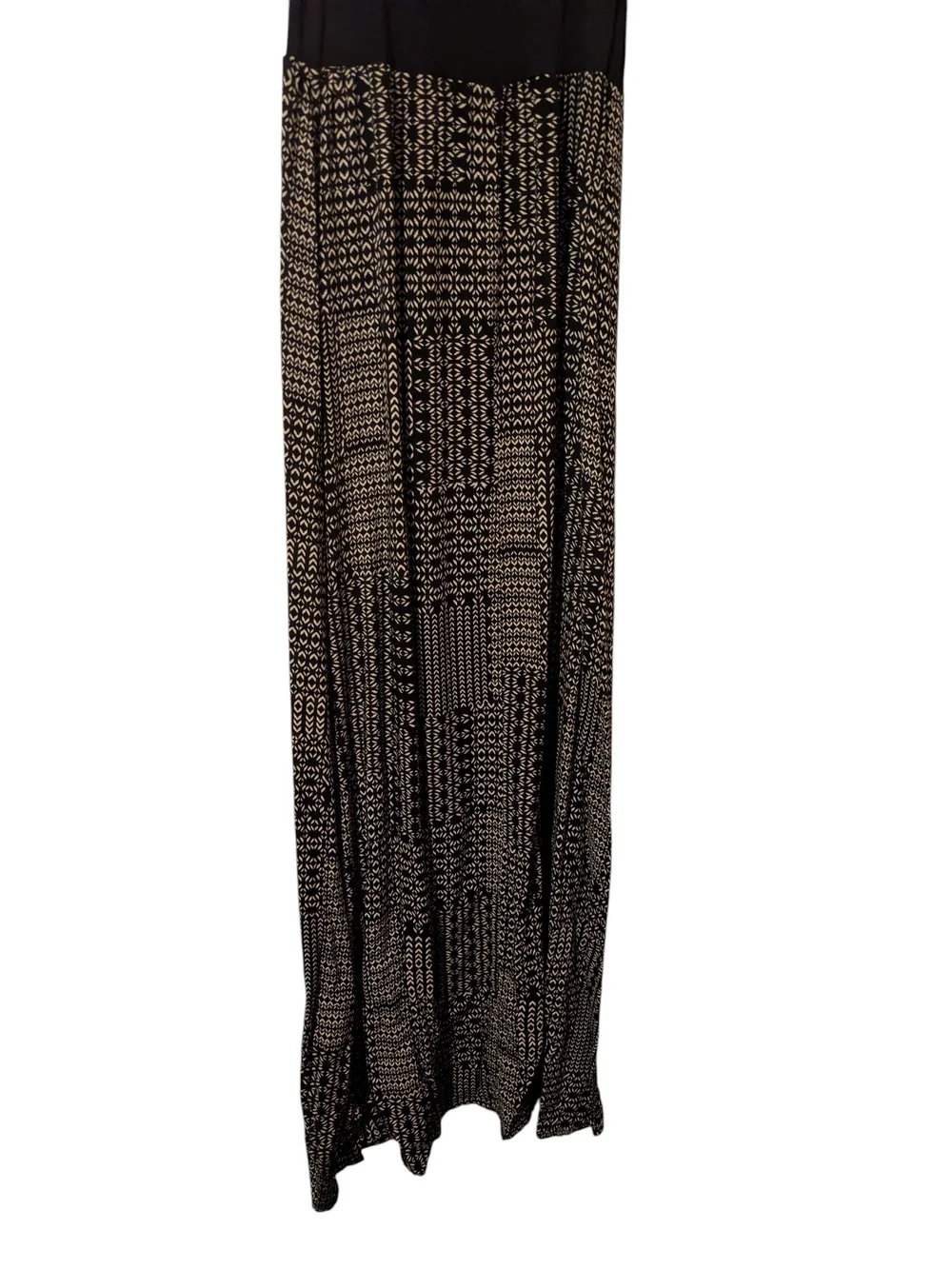 Mudd Black & Gray Patterned Sleeveless Maxi Dress